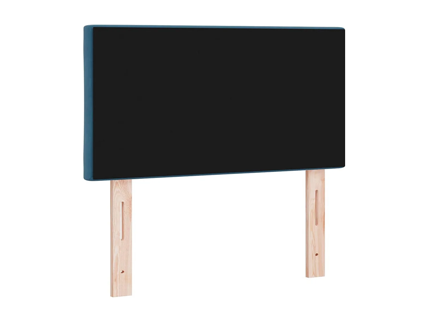 Mueble cabecero | Cabecero | Cabezal de cama Montaje en la pared Azul oscuro 80 cm Terciopelo