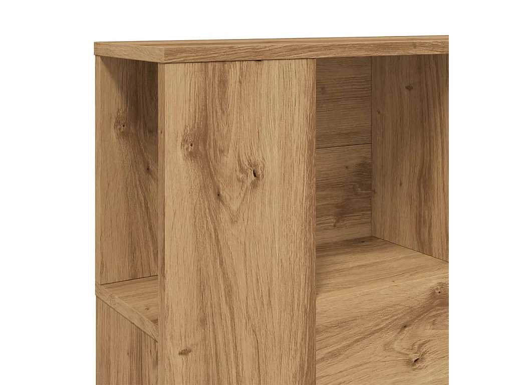 Mueble cabecero | Cabecero | Cabezal de cama armario madera ingeniería roble artisan 120x19x104,5cm