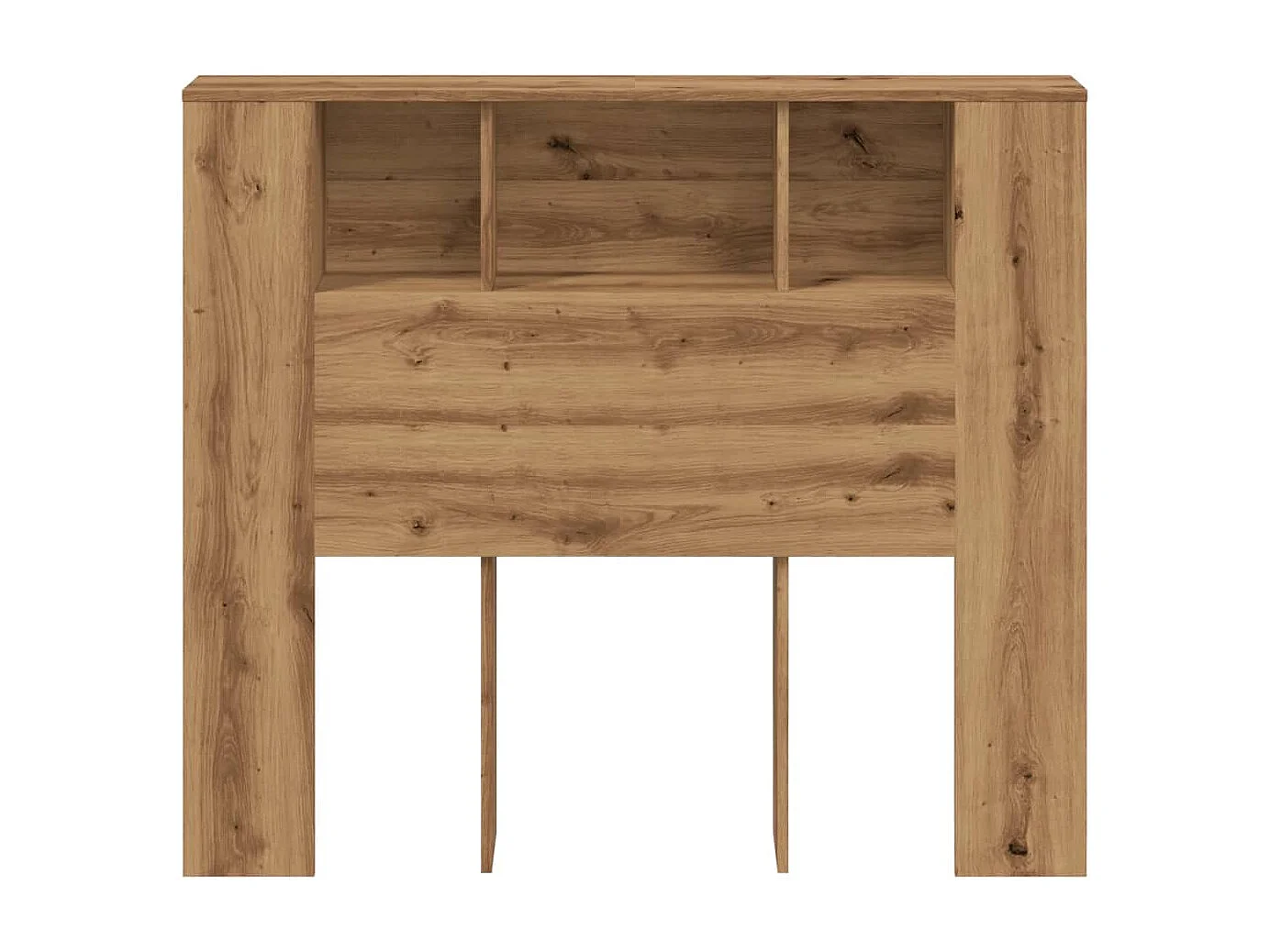 Tête de Lit avec rangement | Armoire de tête de lit chêne artisanal 120x19x104,5 cm