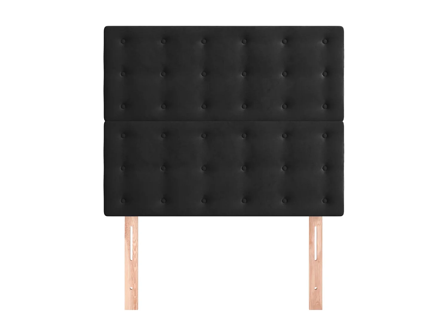Têtes de lit | Panneaux de tête pour lit Moderne 2 pcs Noir 90x5x78/88 cm Velours