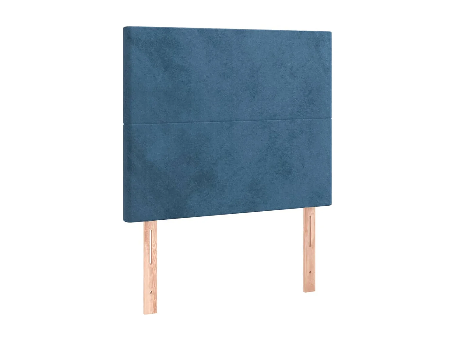 Hoofdbord | Hoofdeinde LED 90x5x118/128 cm fluweel donkerblauw