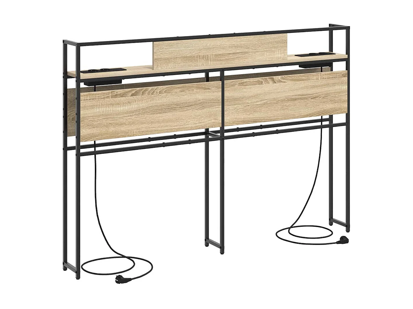 Tête de Lit de rangement | Panneau de tête pour lit Chêne sonoma 120 cm Bois d'ingénierie