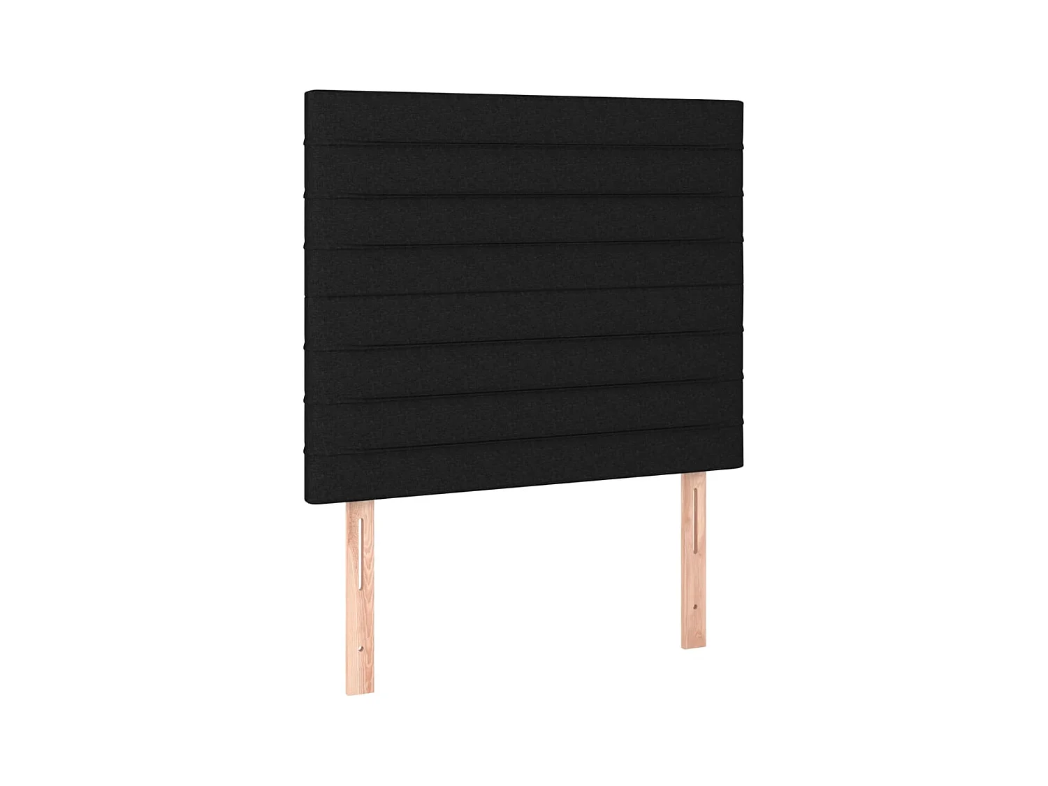 Tête de Lit | Panneau de tête pour lit Moderne à LED Noir 90x5x118/128 cm Tissu