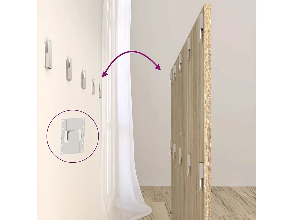 Cabecero de Cama | Cabezal de cama | Mueble de cabecero madera contrachapada Sonoma 160x1,5x80 cm