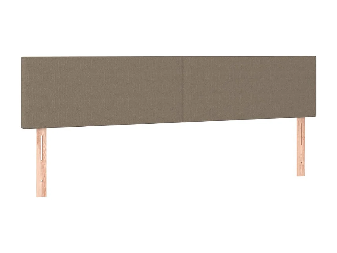 Hoofdbord | Hoofdeinde LED 180x5x78/88 cm stof taupe