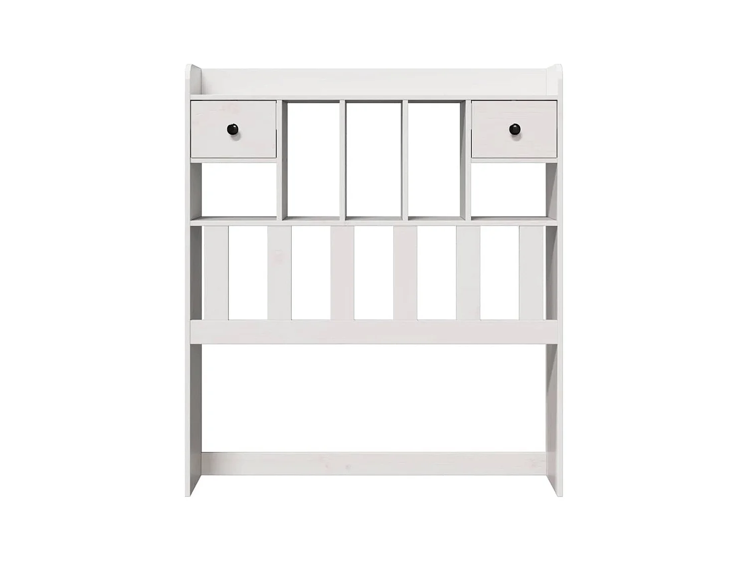 Cabecero de Cama | Cabezal de cama | Mueble de cabecero almacenaje madera maciza pino blanco 75 cm