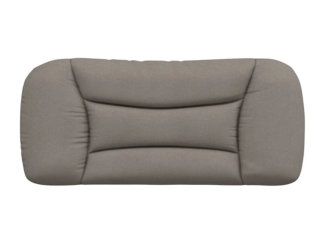 Tête de lit | Coussin de tête de lit | Tête de lit décoratif taupe 80 cm tissu