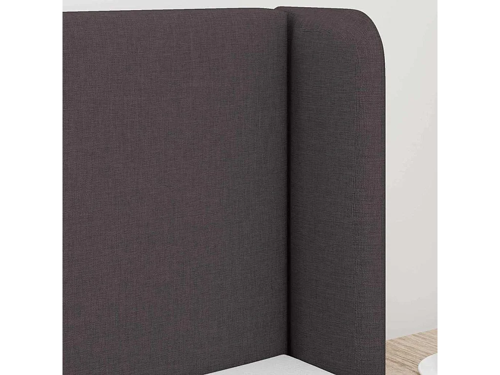 Oreille de Tête de Lit | tête pour lit Moderne Réglable Marron 16 x 40 x 4,5 cm tissu