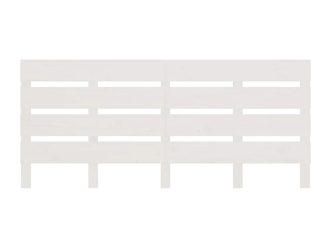 Mueble cabecero | Cabecero | Cabezal de cama madera maciza de pino blanco 150x3x80 cm