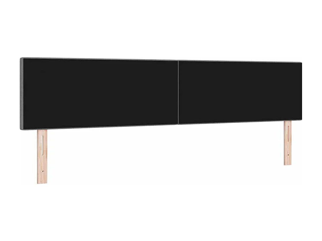 Tête de Lit | Panneau de tête pour lit Moderne LED avec des lumières à LED Gris clair 200 cm tissu