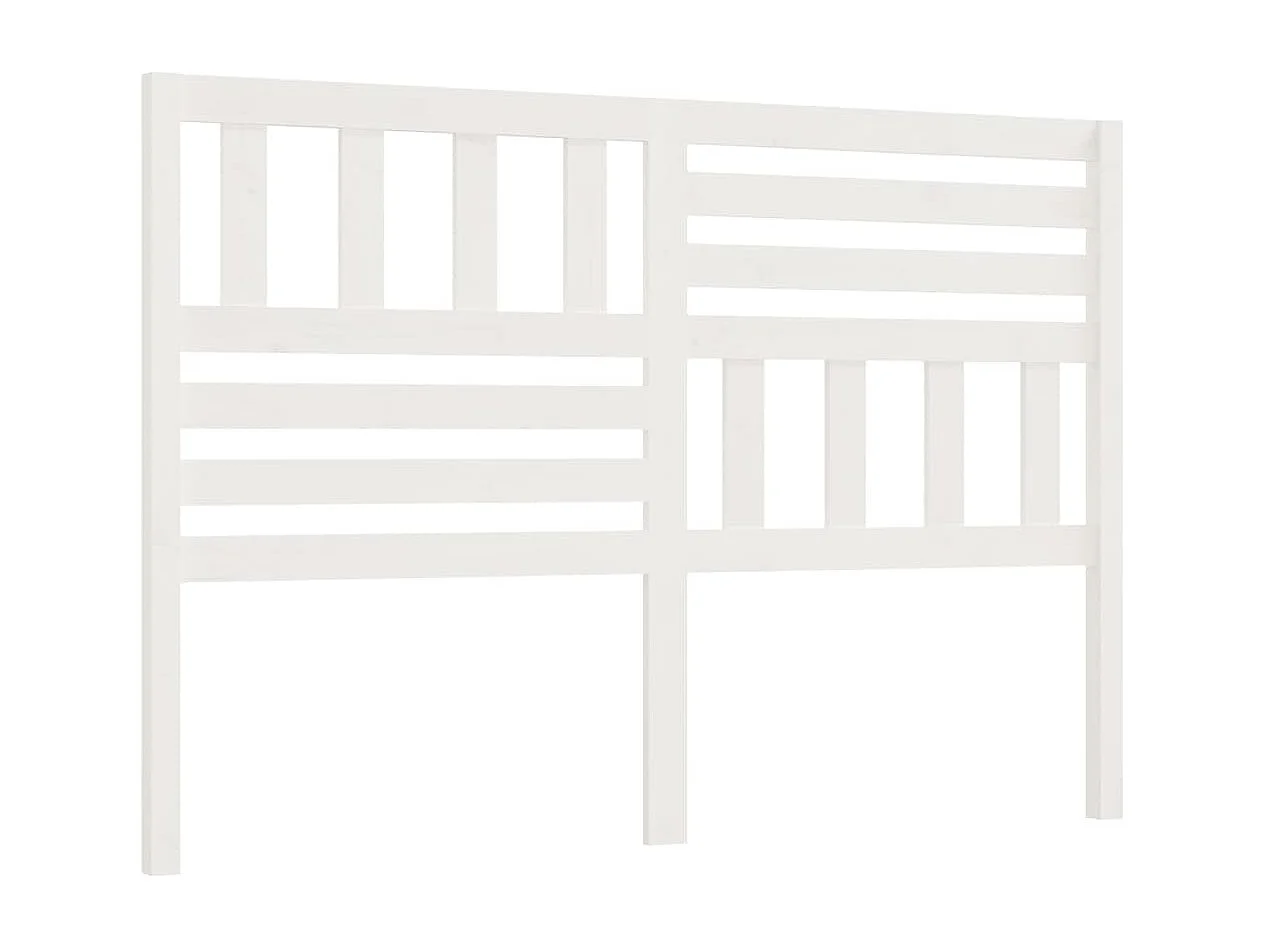 Hoofdbord | Hoofdeinde 146x4x100 cm massief grenenhout wit