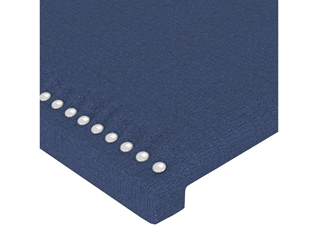 Hoofdbord | Hoofdeinde LED 100x5x118/128 cm stof blauw