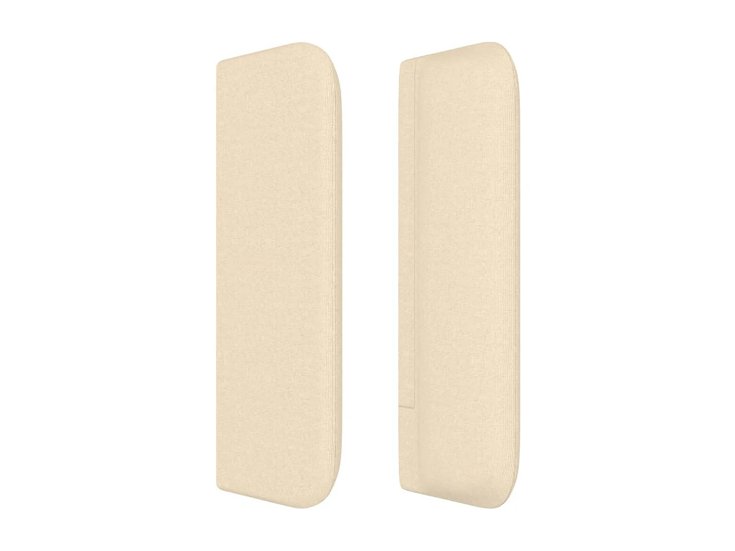 Mueble cabecero | Cabezal de cama | Cabecero de tela color crema 93x16x78/88 cm