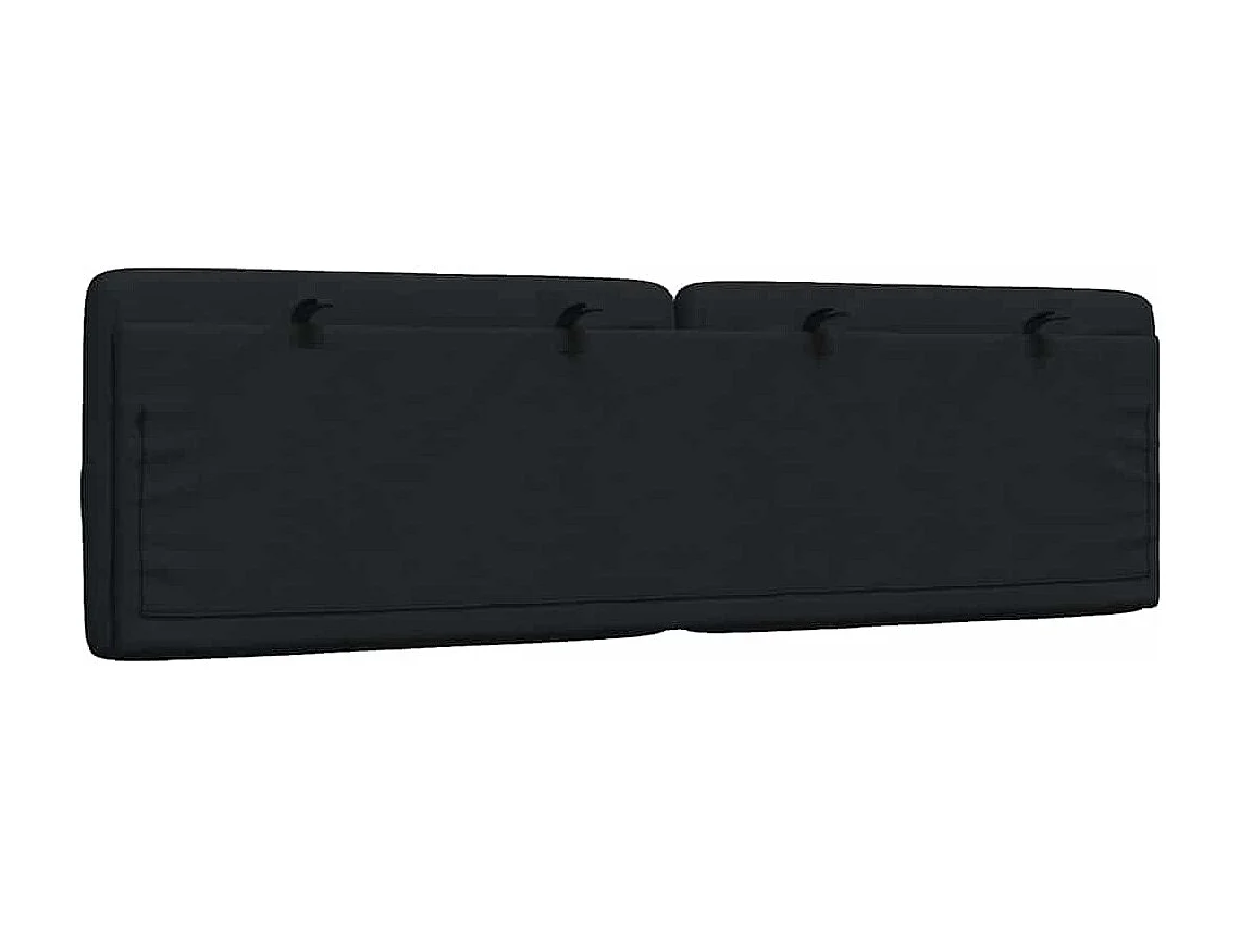 Cabecero de Cama | Cabezal de cama | Mueble de cabecero acolchado tela negro 160 cm