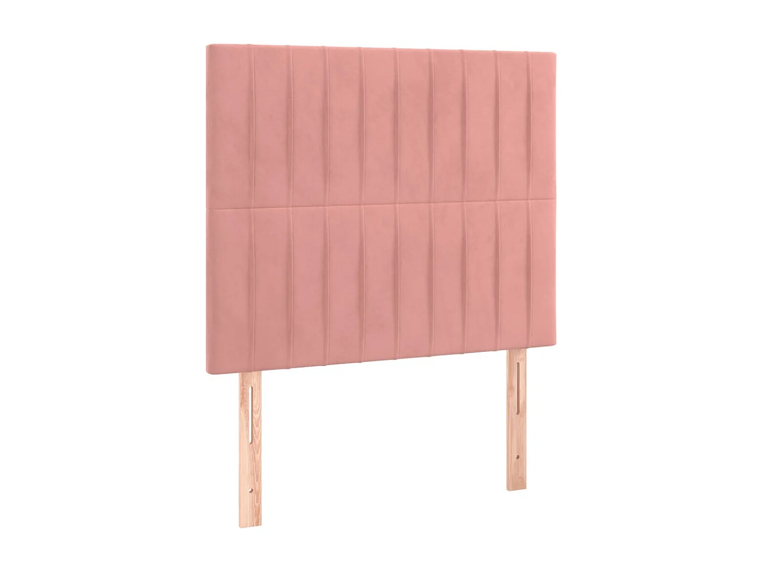 Hoofdbord | Hoofdeinde LED 80x5x118/128 cm fluweel roze
