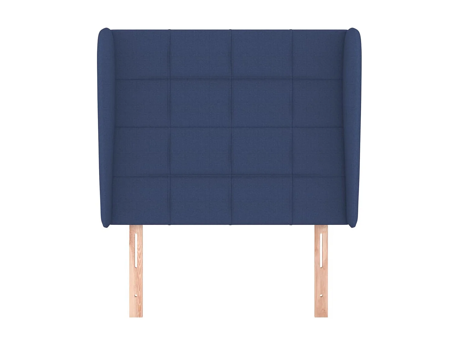 Tête de Lit | Panneau de tête pour lit Moderne avec oreilles Bleu 103x23x118/128 cm Tissu