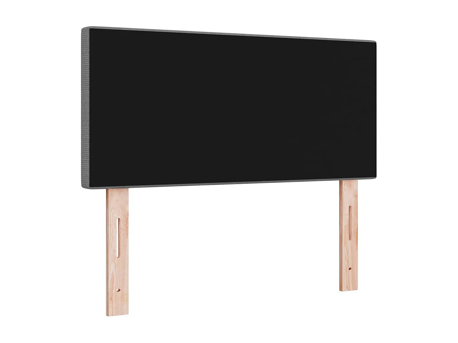 Tête de Lit | Panneau de tête pour lit Moderne LED avec des lumières à LED Gris clair 100 cm tissu