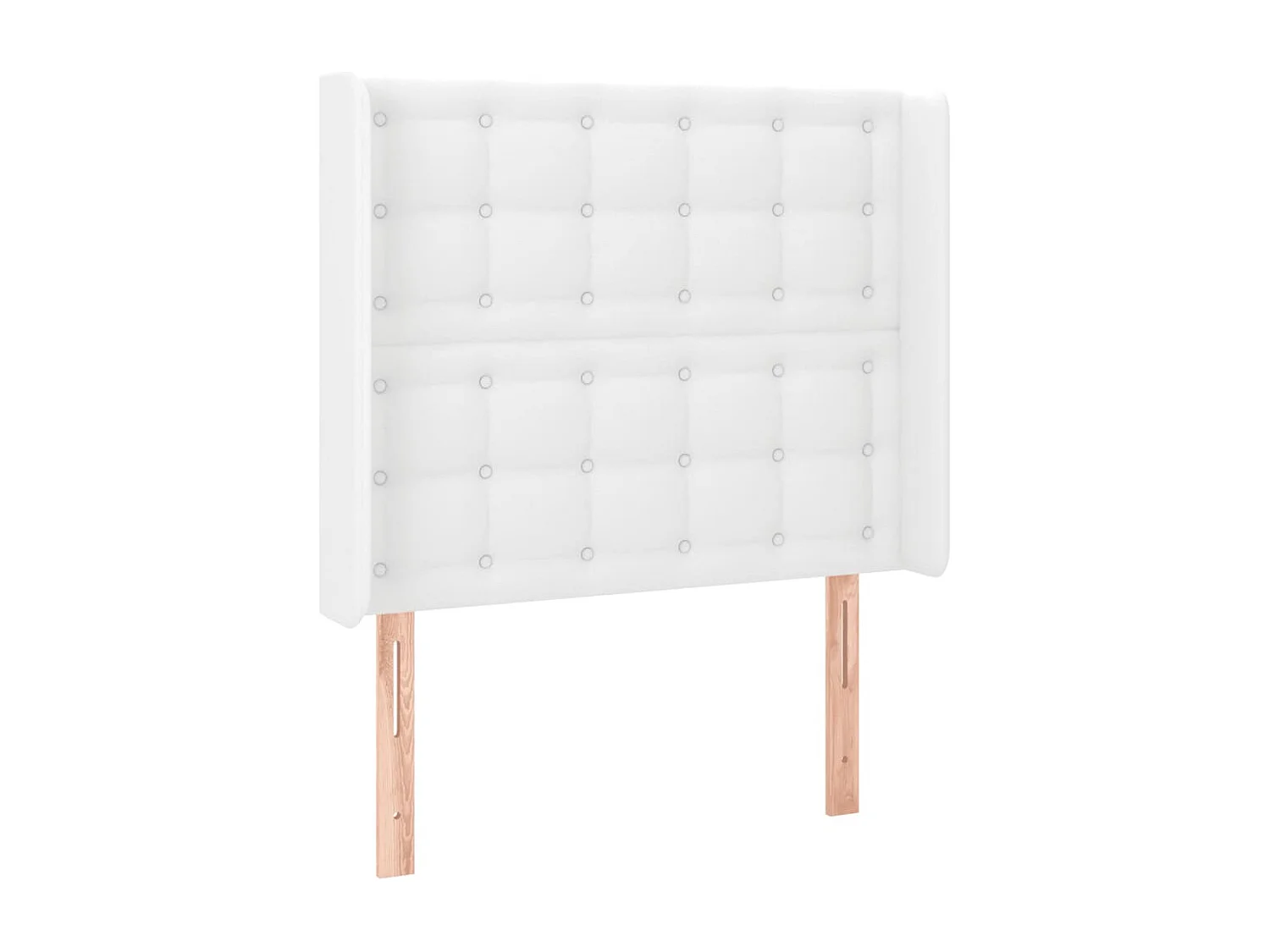 Hoofdbord | Hoofdeinde LED 93x16x118/128 cm kunstleer wit
