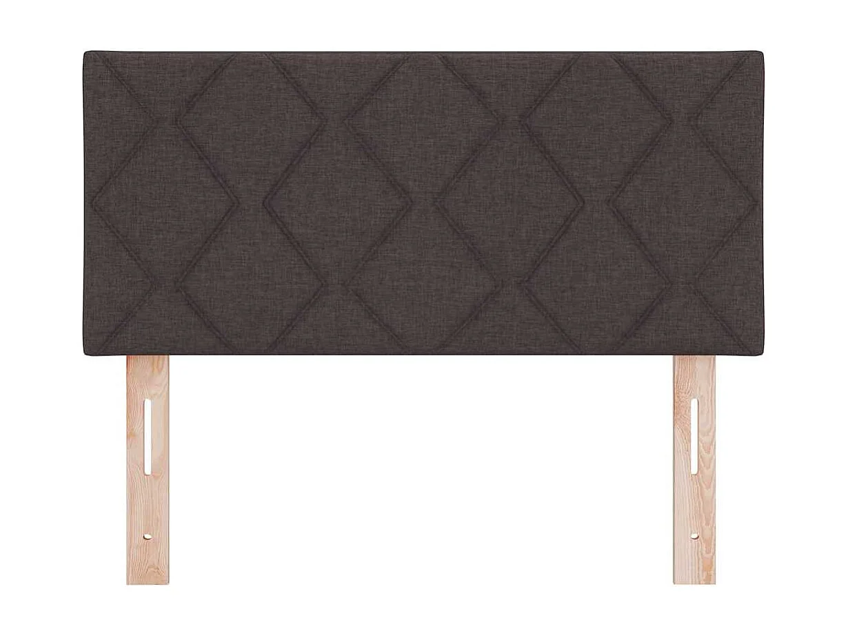 Tête de Lit | Panneau de tête pour lit Moderne avec des lumières à LED Réglable Marron 90 cm tissu