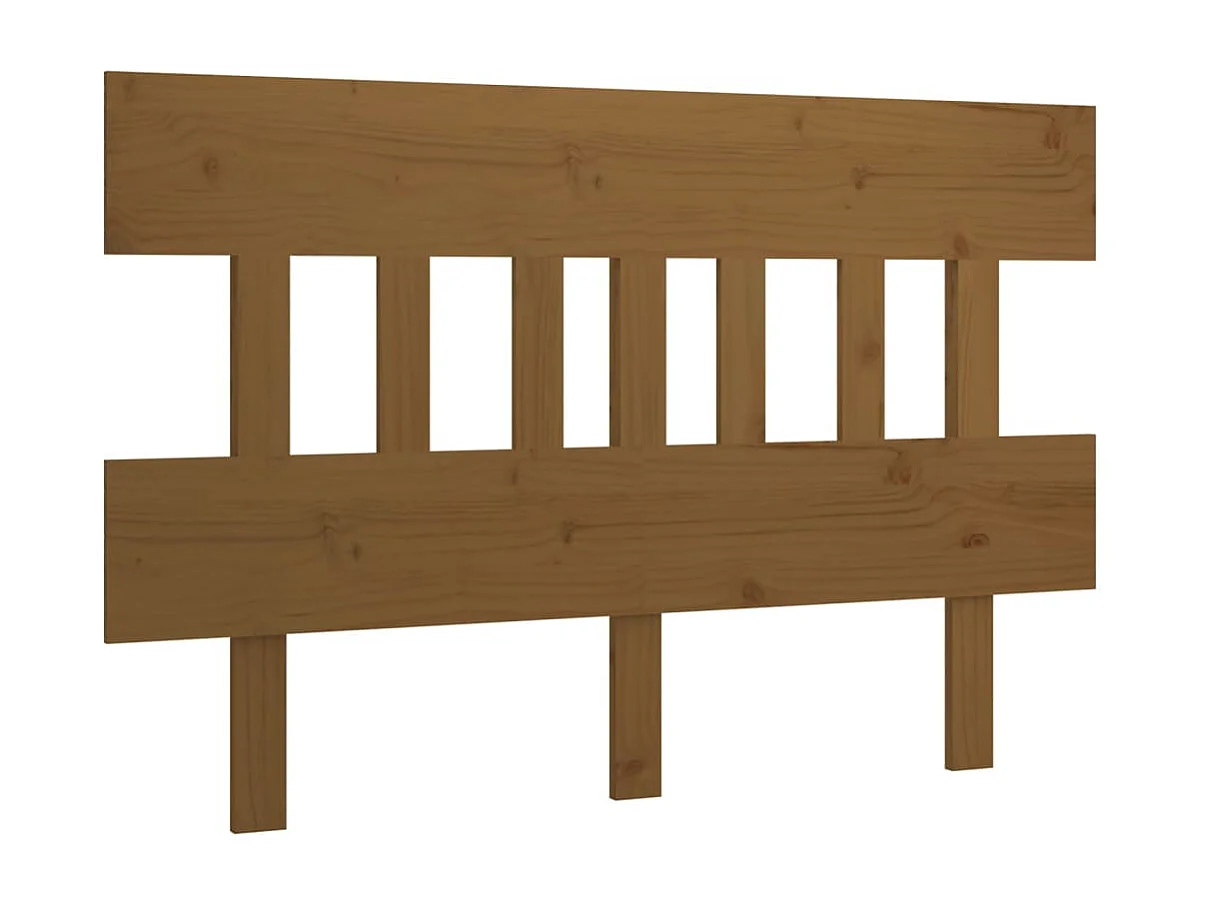 Hoofdbord | Hoofdeinde 183,5x3x81 cm massief grenenhout honingbruin