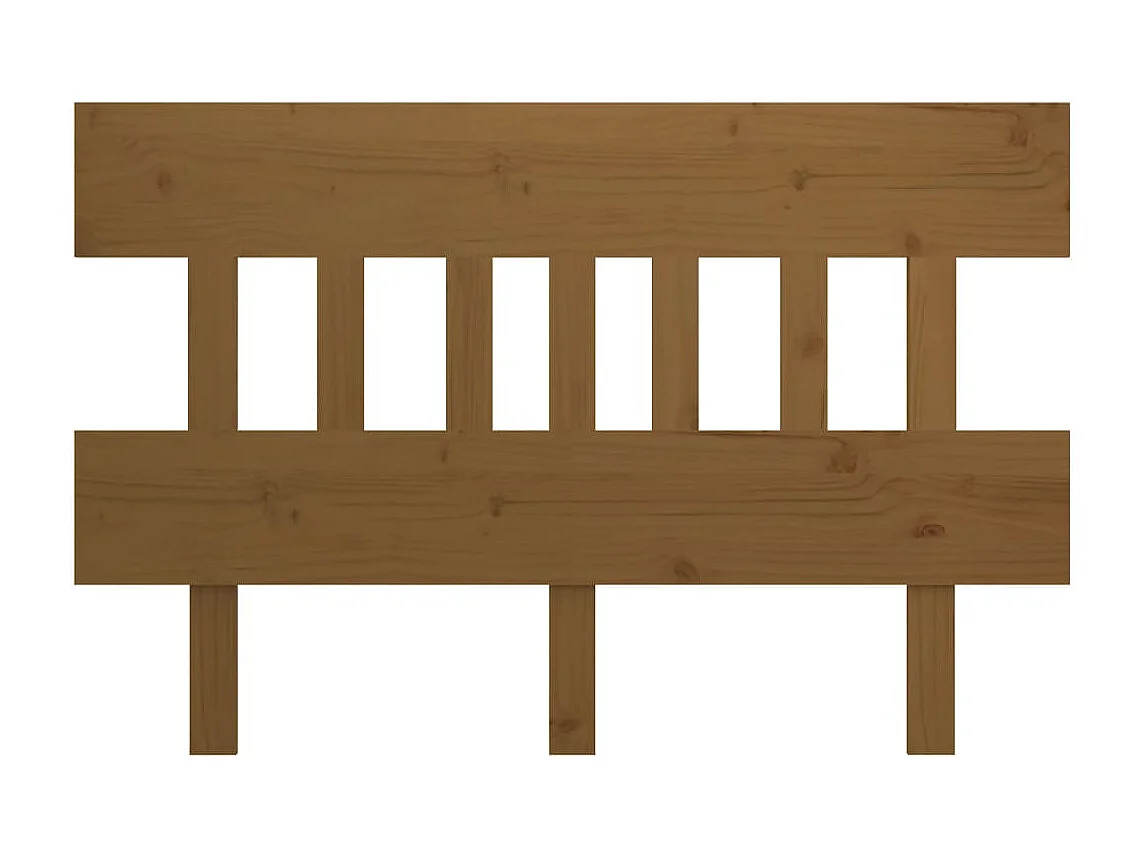 Hoofdbord | Hoofdeinde 183,5x3x81 cm massief grenenhout honingbruin