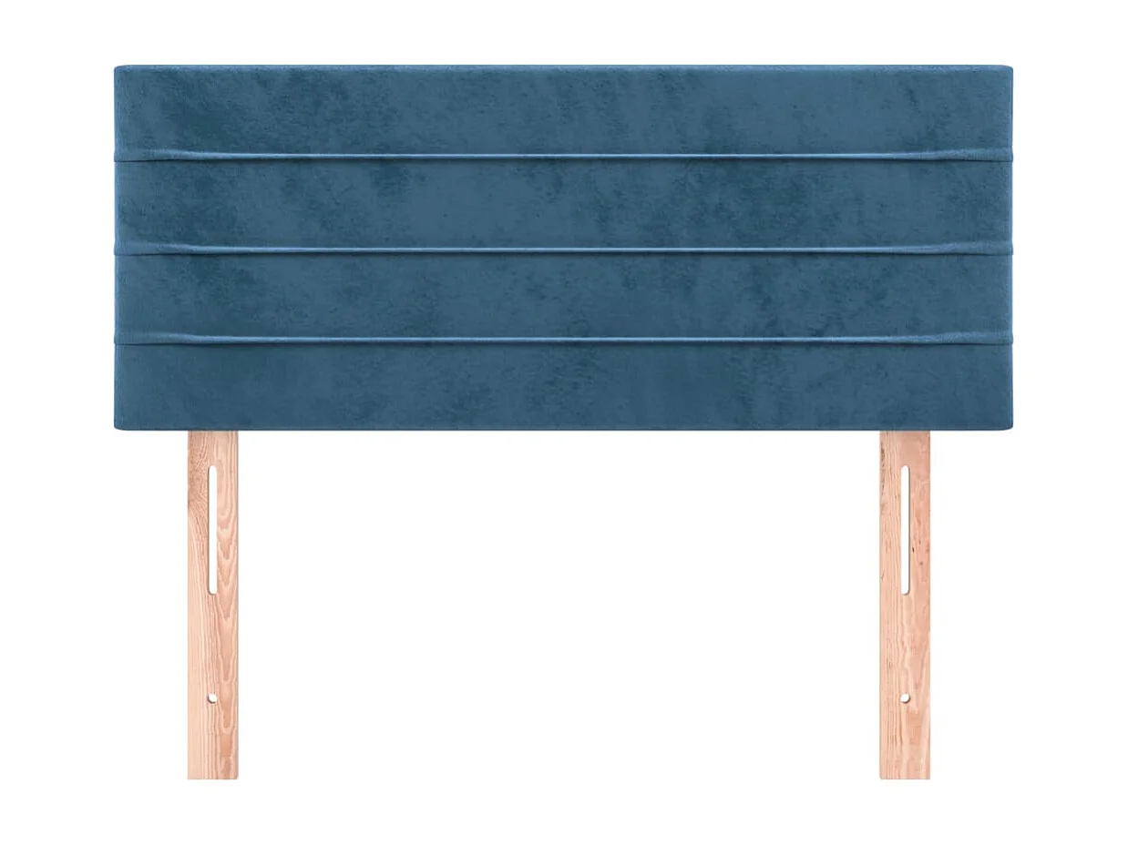 Tête de Lit | Panneau de tête pour lit Moderne Bleu foncé 80x5x78/88 cm Velours