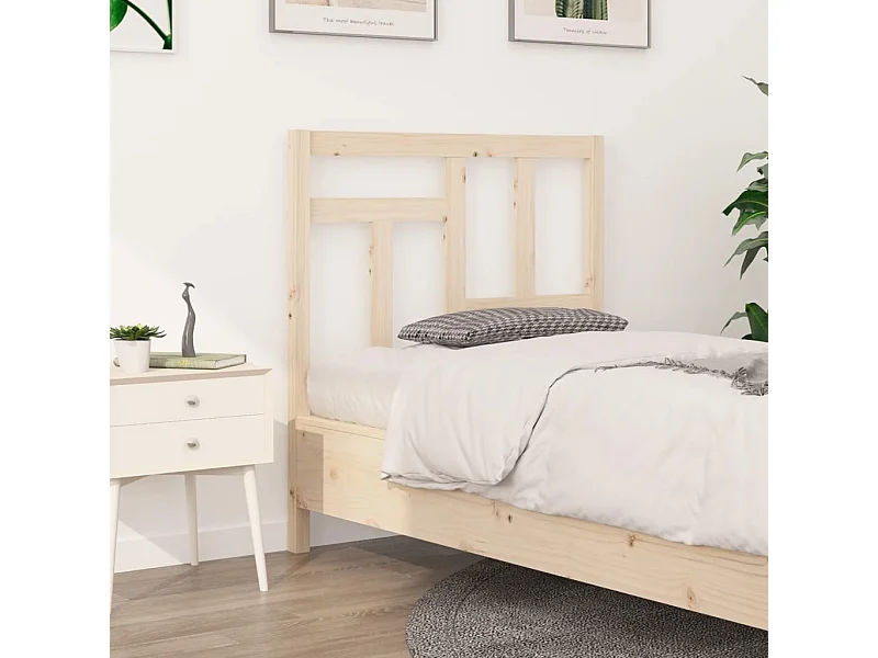 Cabecero de Cama | Cabezal de cama | Mueble de cabecero madera maciza de pino 95,5x4x100 cm