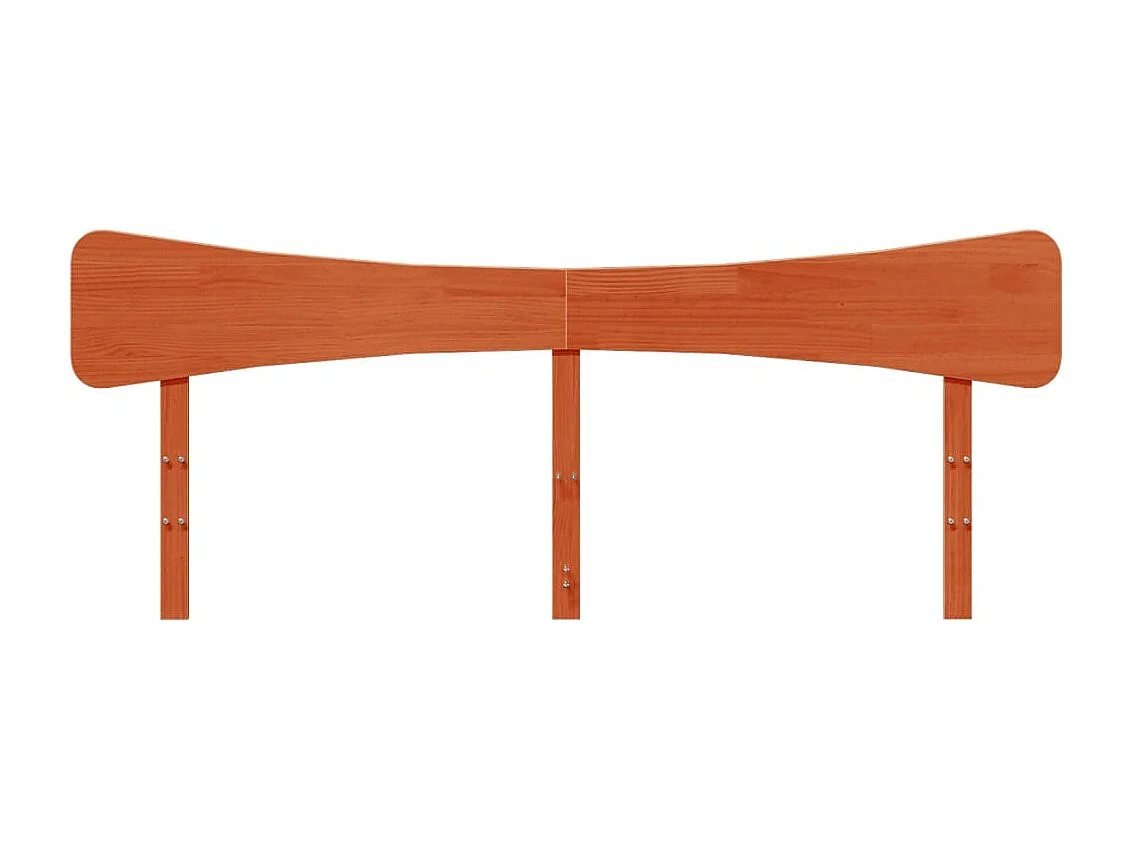 Tête de Lit | Panneau de tête pour lit Moderne cire marron 180 cm bois massif de pin