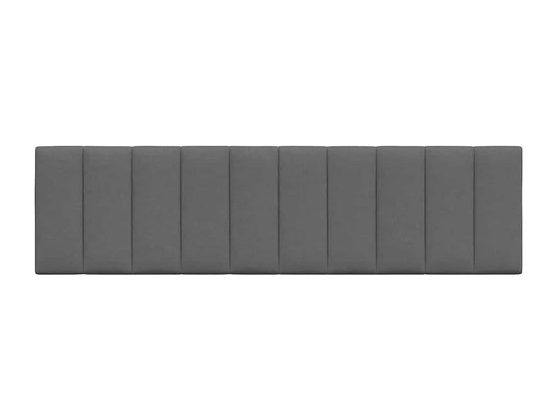 Tête de lit | Coussin de tête de lit | Tête de lit décoratif gris foncé 180 cm tissu
