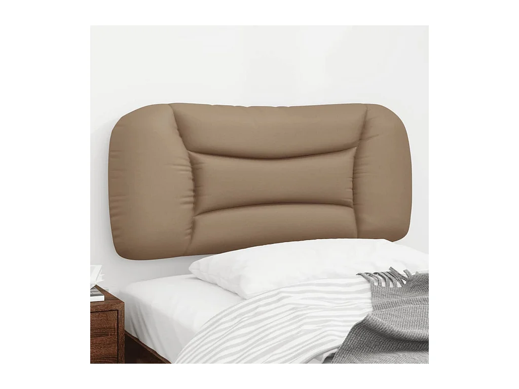 Cabecero de Cama | Cabezal de cama | Mueble de cabecero acolchado Hvar cuero sintético capuchino 80 cm