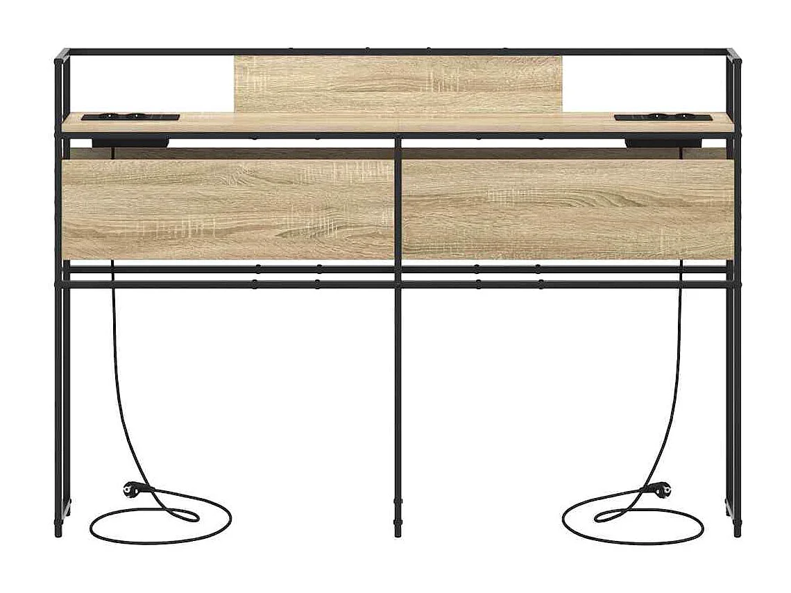 Mueble cabecero con almacenamiento | Cabecera de almacenamiento con estante Roble Sonoma 150 cm