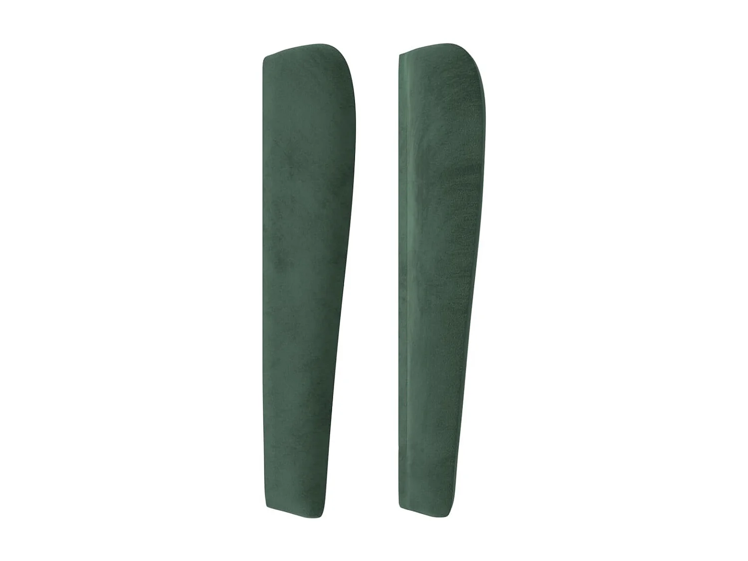 Hoofdbord | Hoofdeinde met randen 83x23x118/128 cm fluweel donkergroen
