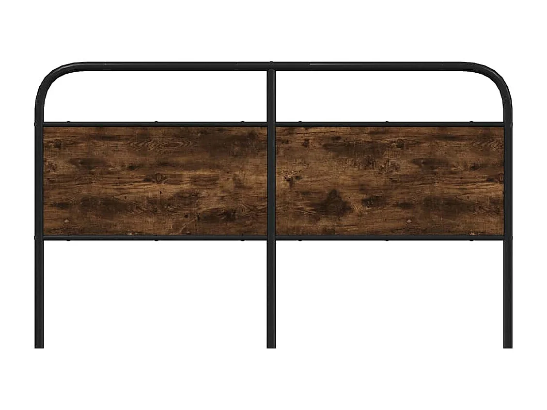 Tête de Lit | Panneau de tête pour lit Moderne chêne fumé 150 cm acier et bois d'ingénierie