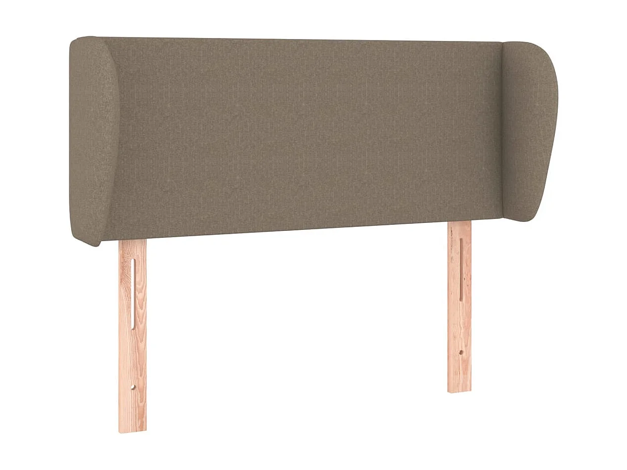 Tête de Lit | Panneau de tête pour lit Moderne avec oreilles Taupe 83x23x78/88 cm Tissu