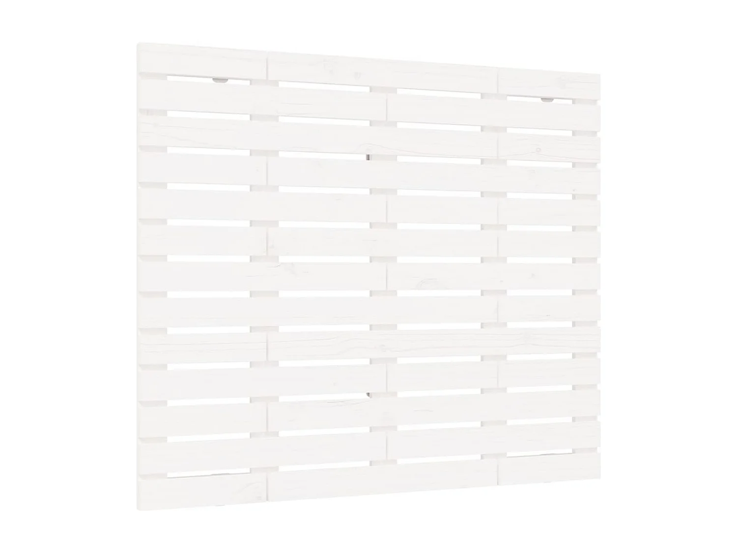Tête de lit murale | Panneau de tête pour lit Moderne  Blanc 96x3x91,5 cm Bois massif de pin