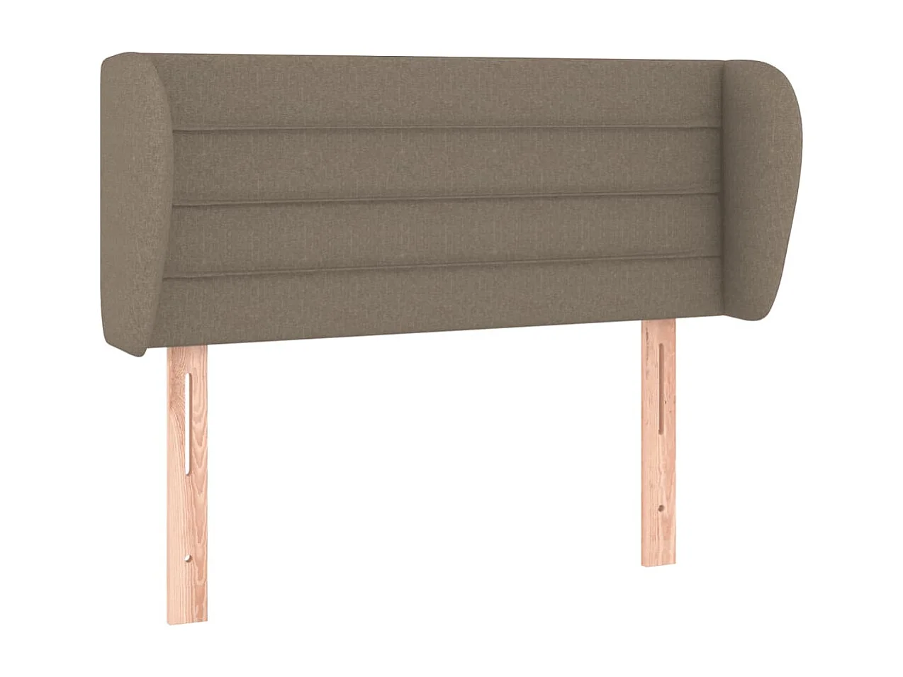 Tête de Lit | Panneau de tête pour lit Moderne avec oreilles Taupe 93x23x78/88 cm Tissu