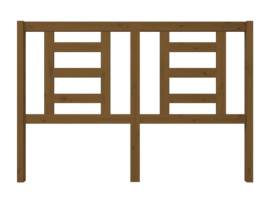 Tête de Lit | Panneau de tête pour lit Moderne Marron miel 146x4x100 cm Bois massif de pin