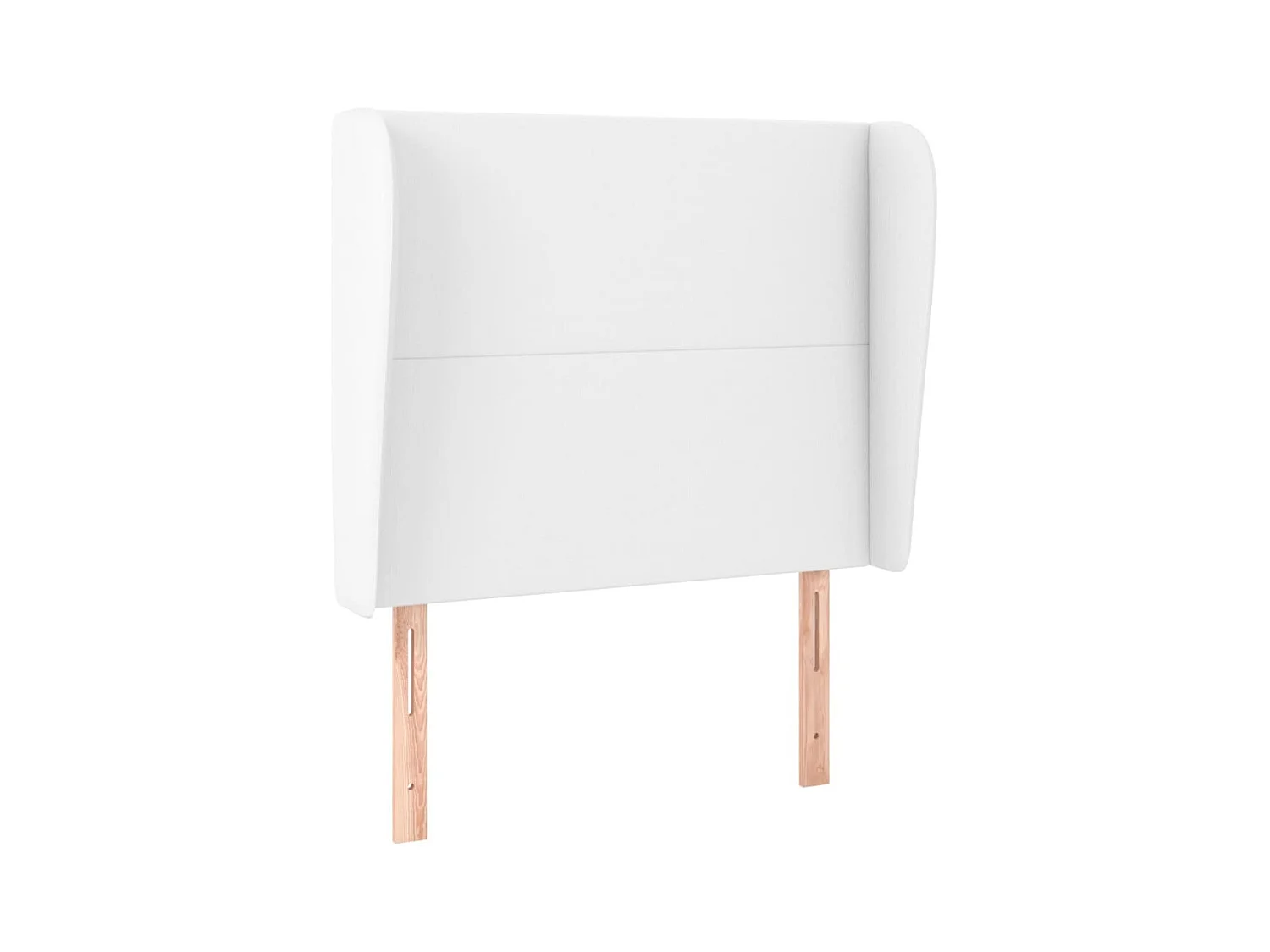 Tête de Lit | Panneau de tête pour lit Moderne avec oreilles Blanc 103x23x118/128 cm Similicuir