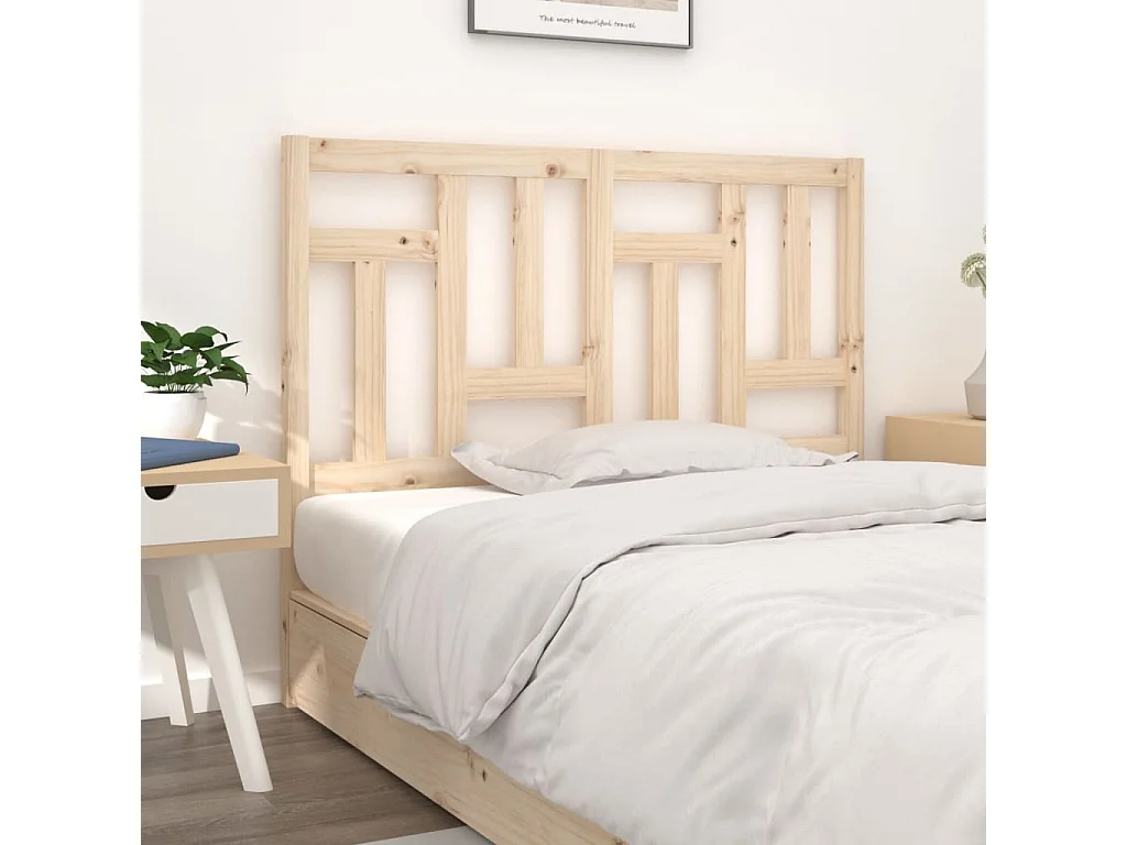Tête de Lit | Panneau de tête pour lit Moderne 165,5x4x100 cm Bois massif de pin