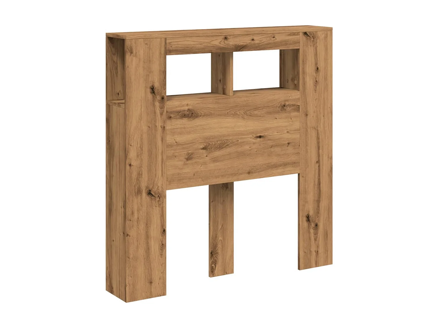 Mueble cabecero | Cabecero | Cabezal de cama LED madera ingeniería roble artisan 100x18,5x103,5 cm