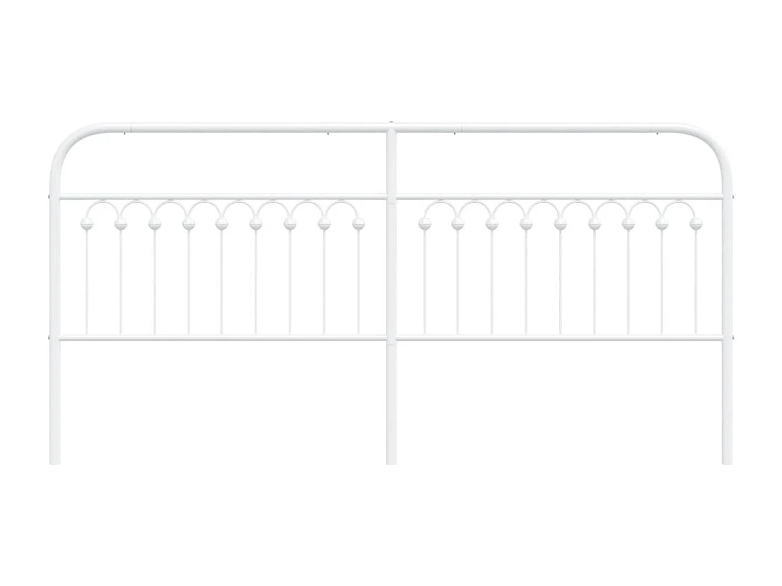 Tête de Lit | Panneau de tête pour lit Moderne métal blanc 200 cm