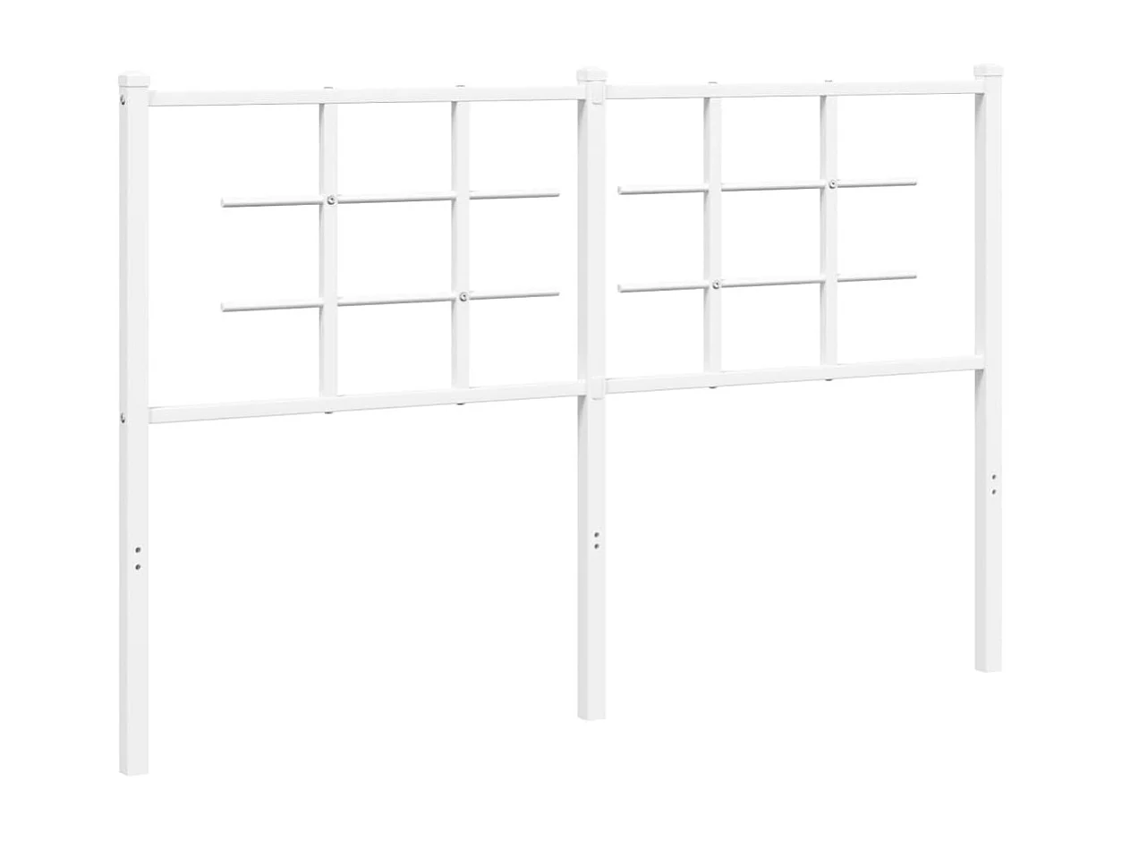 Tête de Lit | Panneau de tête pour lit Moderne métal blanc 135 cm