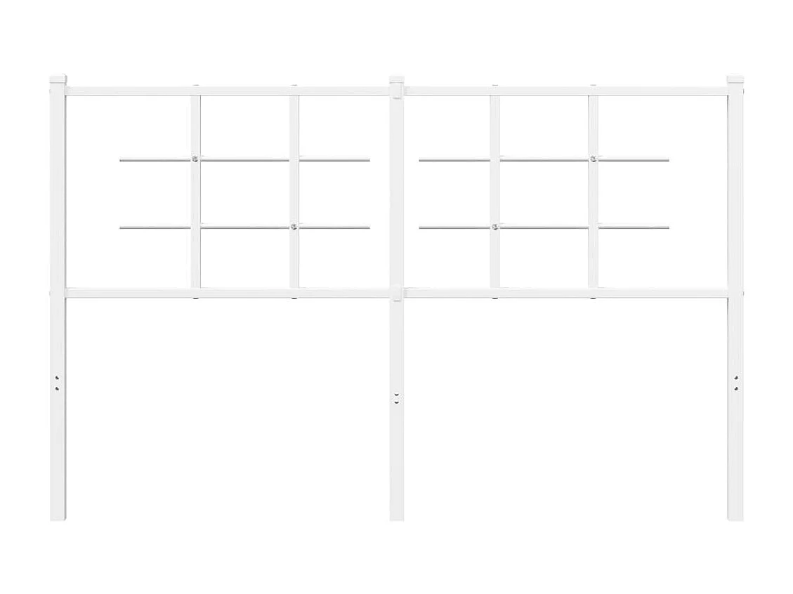 Tête de Lit | Panneau de tête pour lit Moderne métal blanc 135 cm