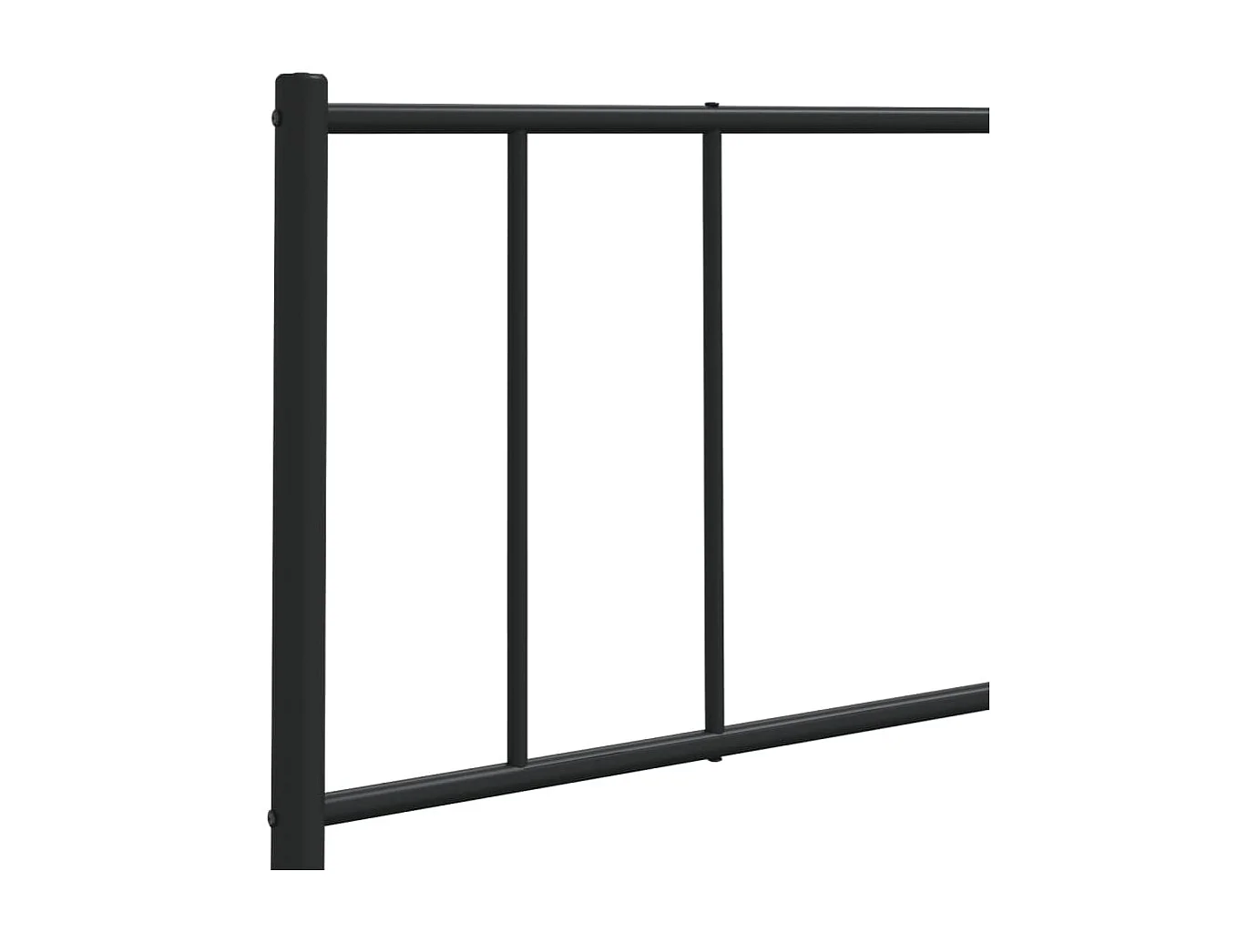 Mueble cabecero | Cabezal de cama | Cabecero de metal negro 160 cm
