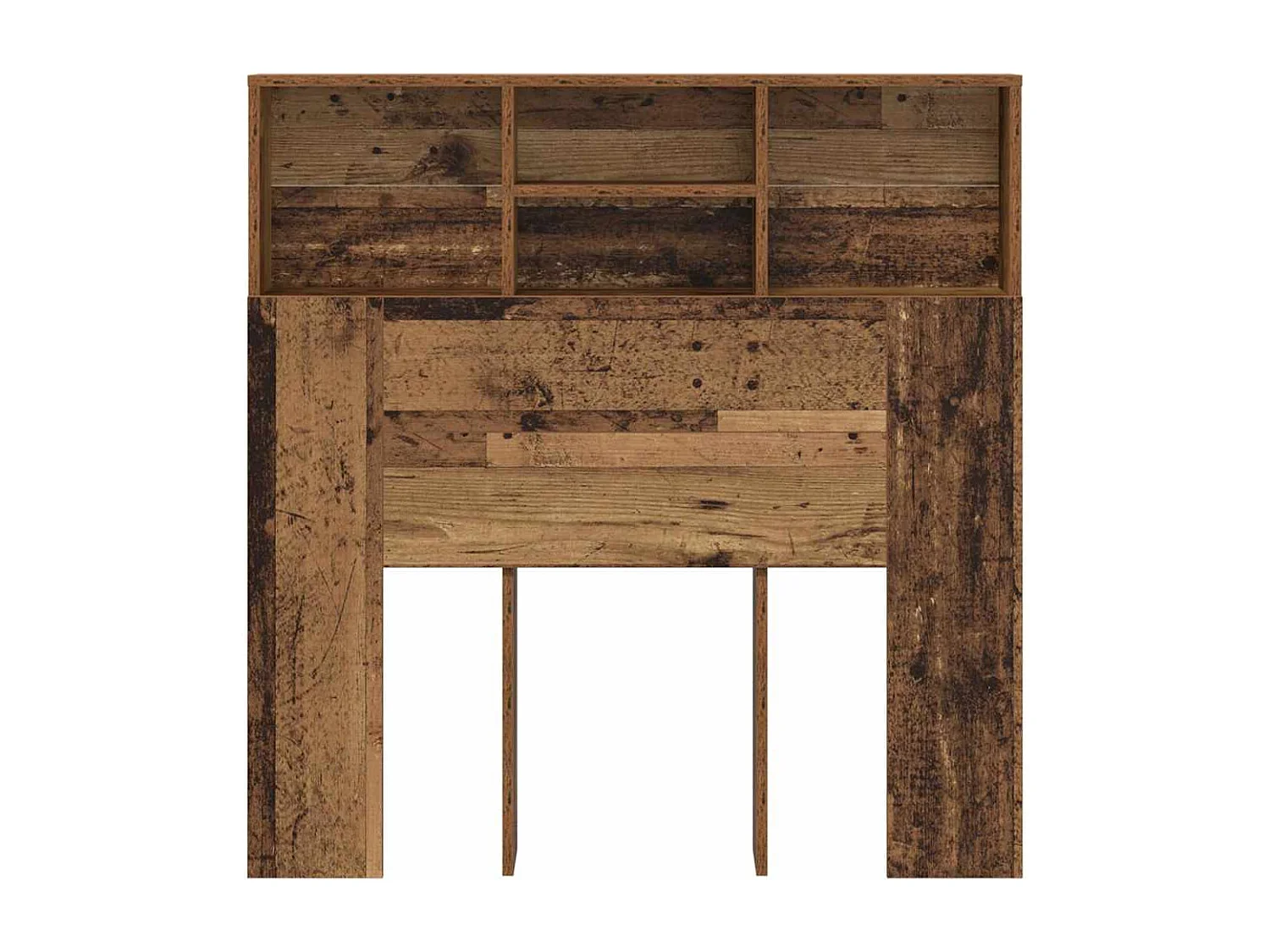 Cabinet de Tête de Lit | Commode de tête de lit avec étagère Bois ancien Bois Composite