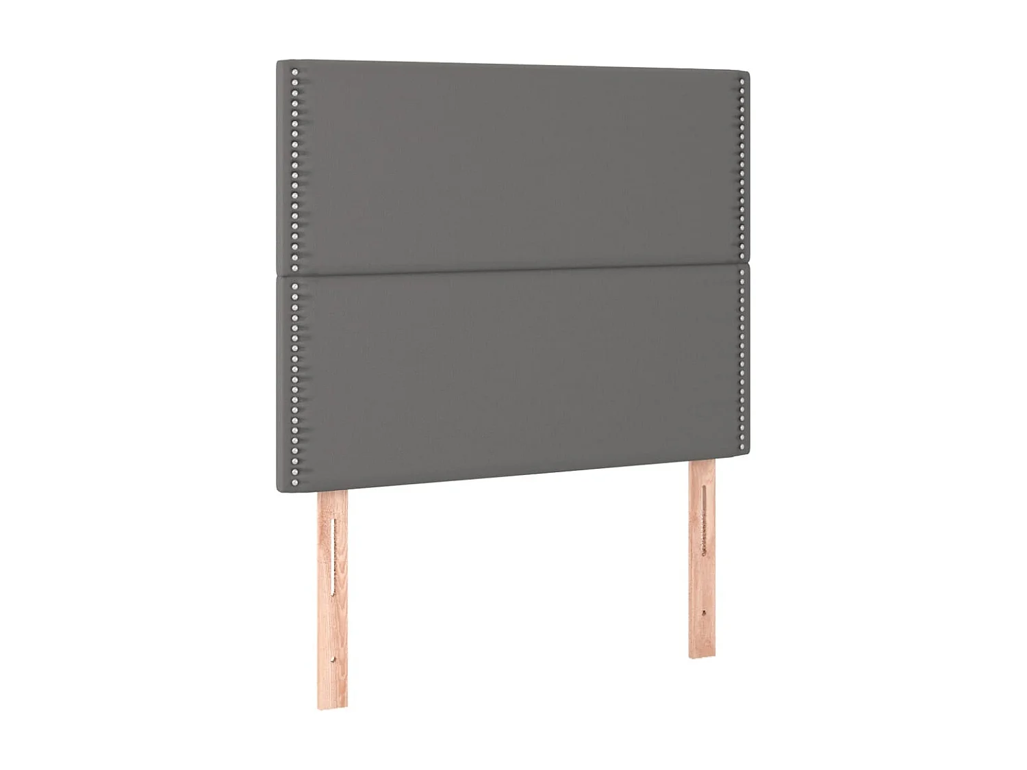 Hoofdbord | Hoofdeinde LED 100x5x118/128 cm kunstleer grijs