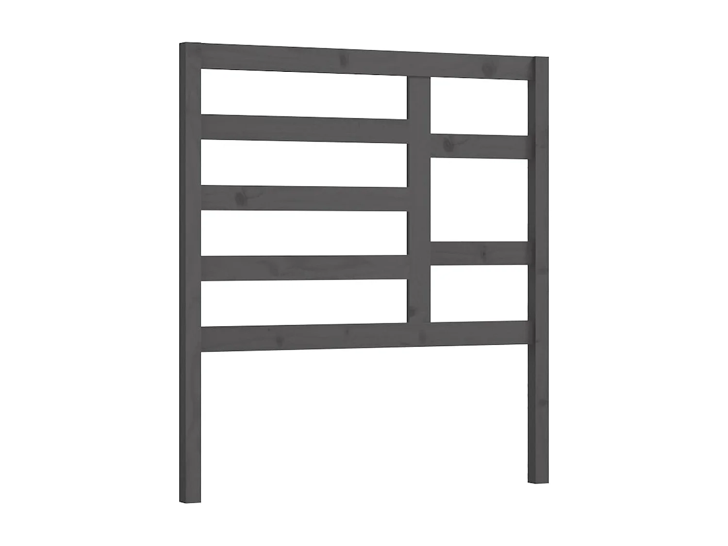 Tête de Lit | Panneau de tête pour lit Moderne Gris 96x4x104 cm Bois massif de pin