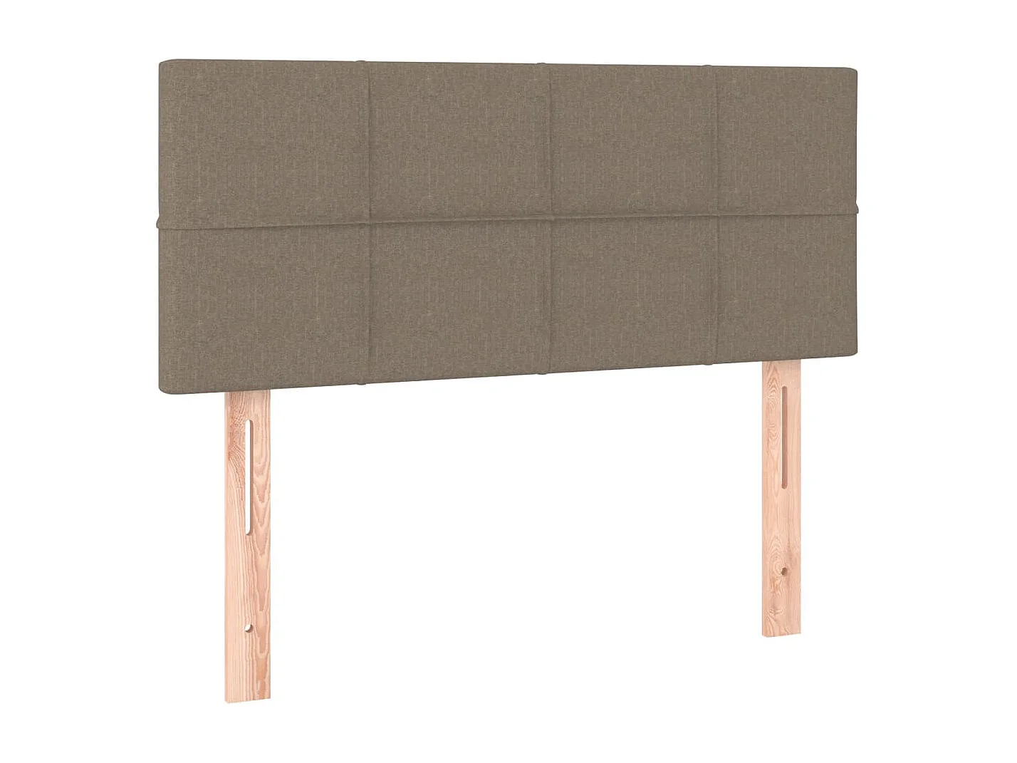 Mueble cabecero | Cabezal de cama | Cabecero de tela gris taupe 80x5x78/88 cm