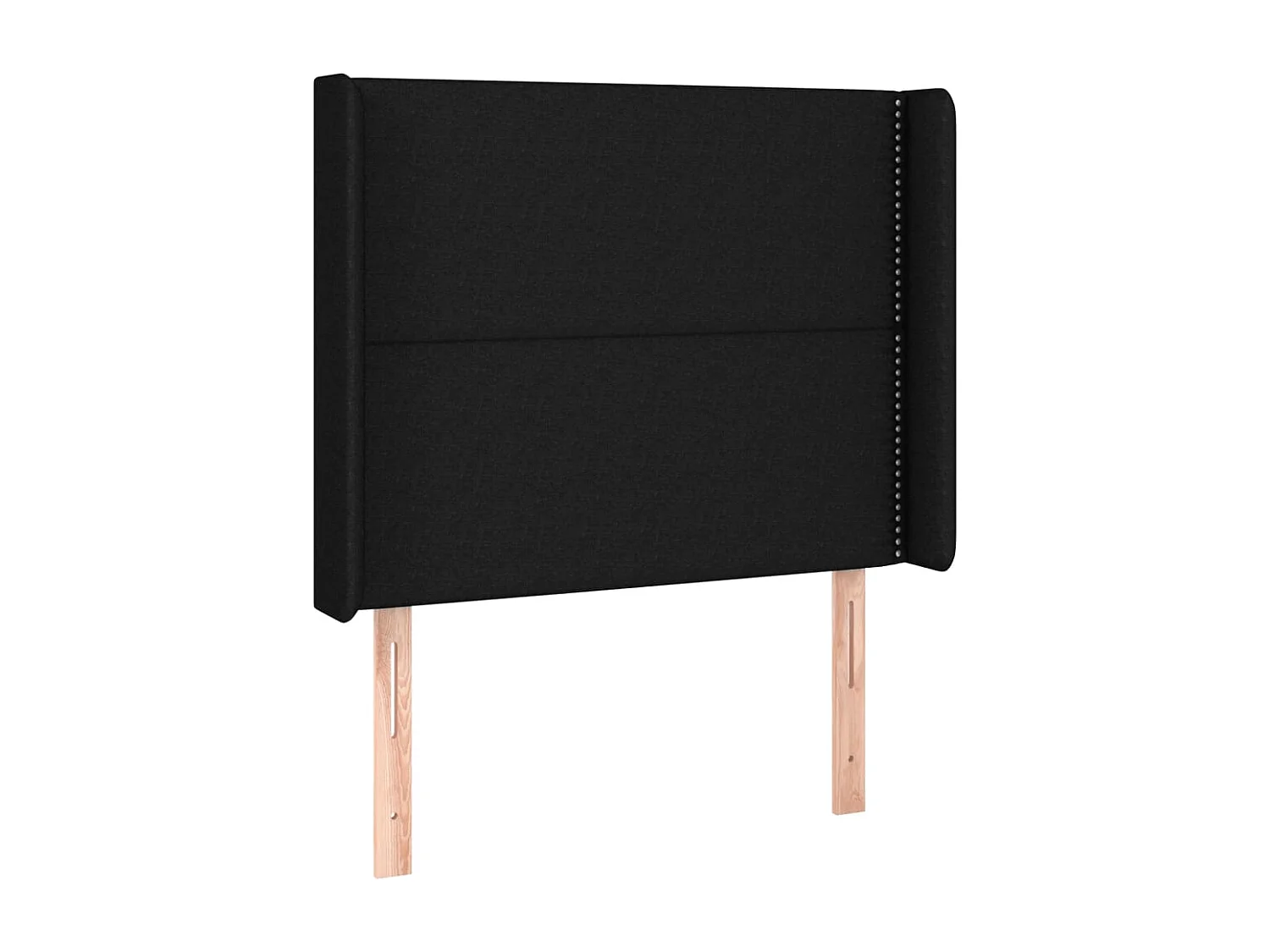 Tête de Lit | Panneau de tête pour lit Moderne à LED Noir 93x16x118/128 cm Tissu