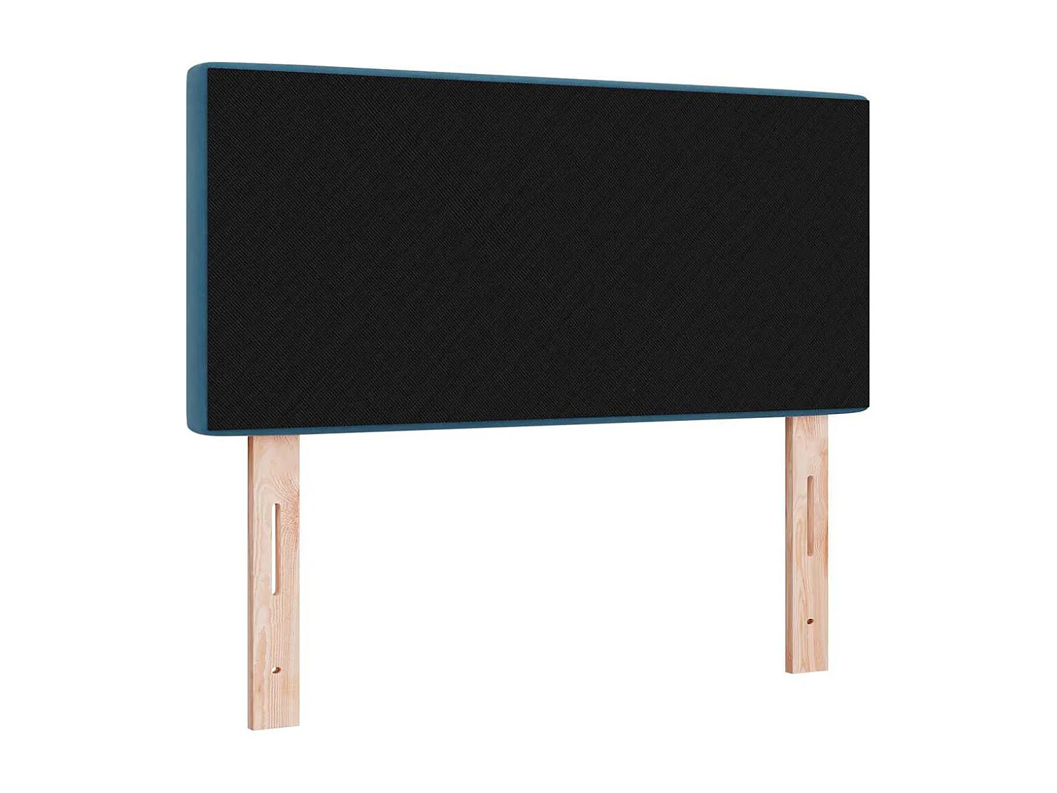 Mueble cabecero | Cabecero | Cabezal de cama LED Argyle con cabecera Azul oscuro 100 cm Terciopelo
